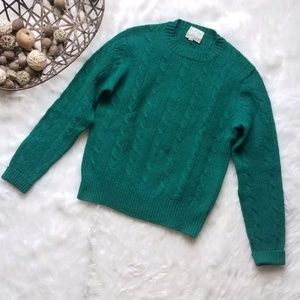Vintage De Mura green wool sweater
